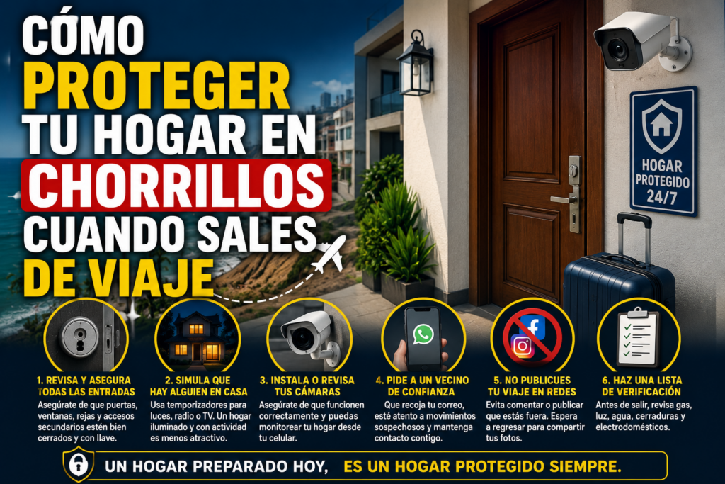 Cómo proteger tu hogar en Chorrillos cuando sales de viaje Cómo proteger tu hogar en Chorrillos cuando sales de viaje