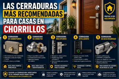 Las cerraduras más recomendadas para casas en Chorrillos