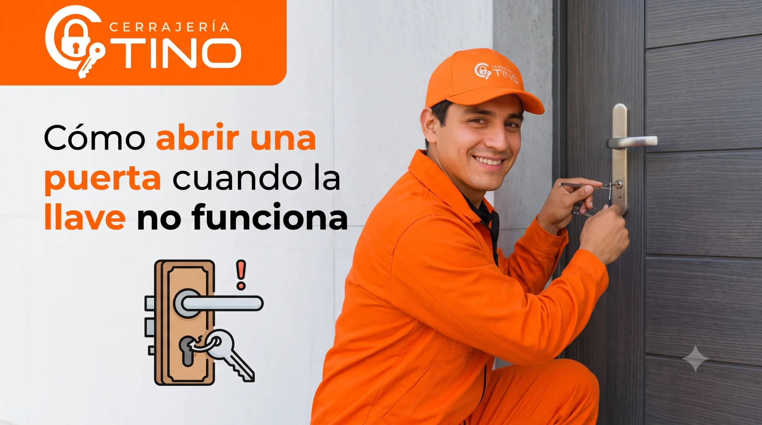 Cómo abrir una puerta cuando la llave no funciona